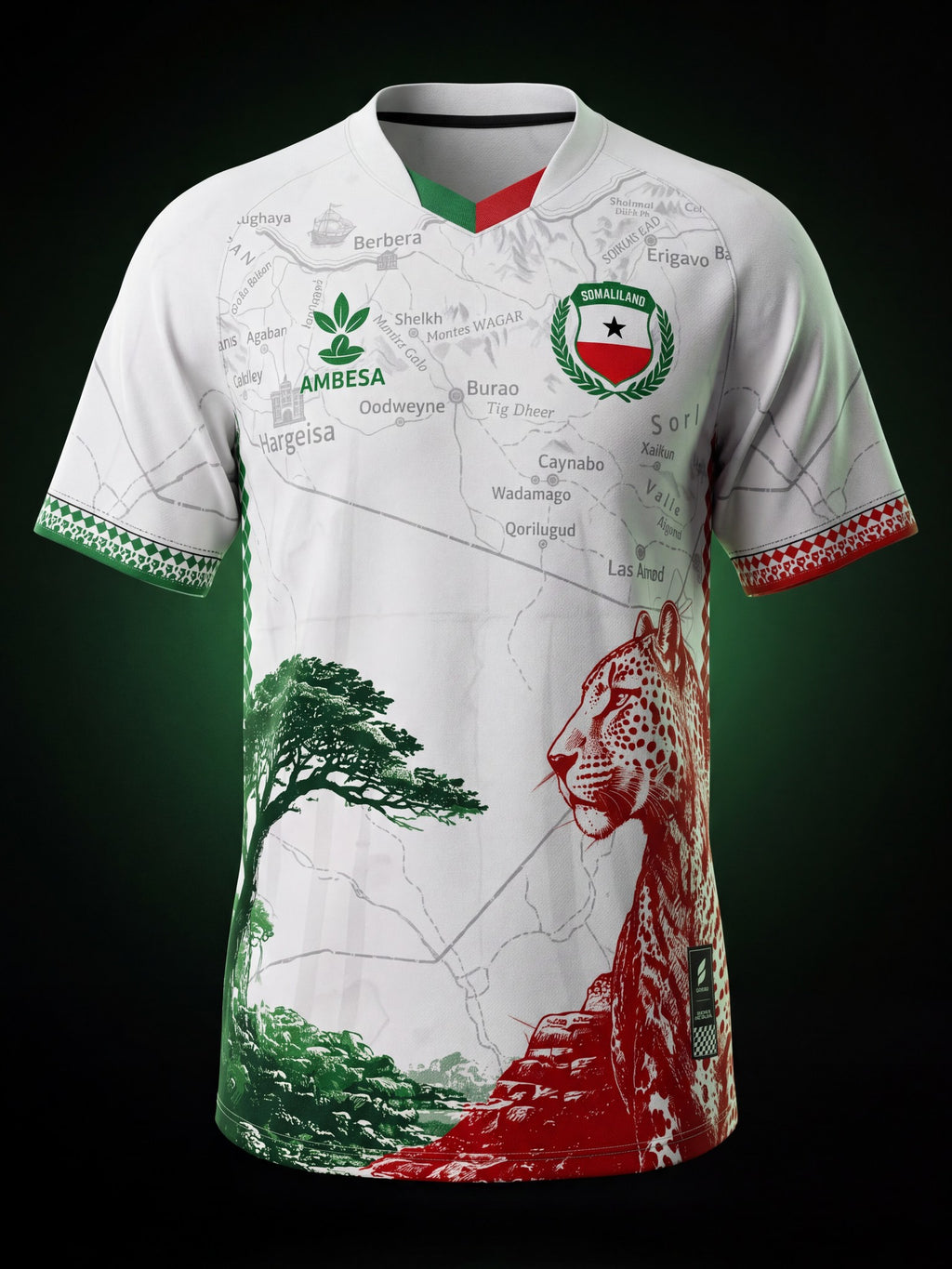 Somaliland Shabeel jersey, front